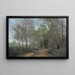 Ville d'Avray, il cavaliere all'ingresso del bosco - Jean-Baptiste-Camille Corot — quadro incorniciato alla parete
