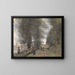 Sentier boscoso a Ville-d'Avray che costeggia lo stagno - Jean-Baptiste-Camille Corot — quadro incorniciato alla parete
