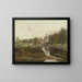 Vista di Moret-sur-Loing - Jean-Baptiste-Camille Corot — quadro incorniciato alla parete