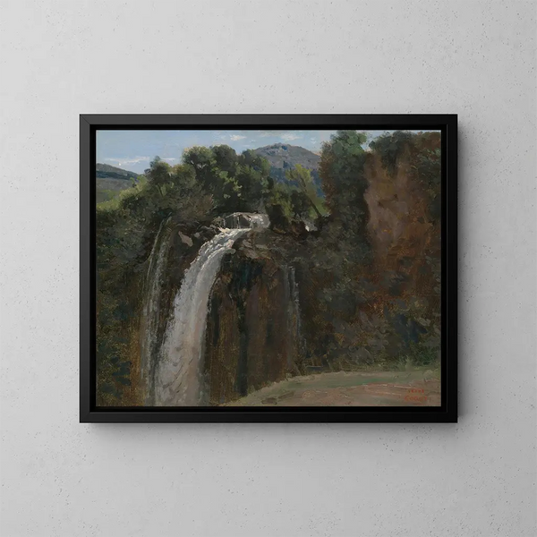 Cascata d'acqua a Terni - Jean-Baptiste-Camille Corot — quadro incorniciato alla parete