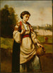 Femme avec une cruche d'eau - Jean-Baptiste-Camille Corot — vista dell’opera