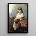 Giovane ragazza con la mandolina - Jean-Baptiste-Camille Corot — quadro incorniciato alla parete