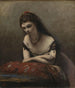 Giovane donna appoggiata su un cuscino - Jean-Baptiste-Camille Corot — vista dell’opera
