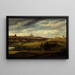 Vista di Parigi presa dalle alture di Gentilly - Jean-Baptiste-Gabriel Langlac — quadro incorniciato alla parete