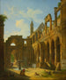 La cour d'un monastère en ruine - Jean-Baptiste Berlot — vista dell’opera