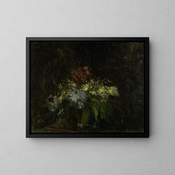 Bouquet di fiori con mughetto - Jean-Baptiste Carpeaux — quadro incorniciato alla parete