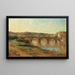 Paesaggio italiano con ponte - Jean-Baptiste Carpeaux — quadro incorniciato alla parete