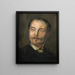 Ritratto del visconte Simon de Montfort 1841-1898 cognato di Carpeaux - Jean-Baptiste Carpeaux — quadro incorniciato alla parete