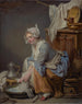 La blanchisseuse - Jean-Baptiste Greuze — vista dell’opera