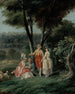 Passeggiata in un parco - Jean-Baptiste Hilaire — vista dell’opera