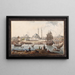 Yeni Camii e il porto di Istanbul - Jean-Baptiste Hilaire — quadro incorniciato alla parete