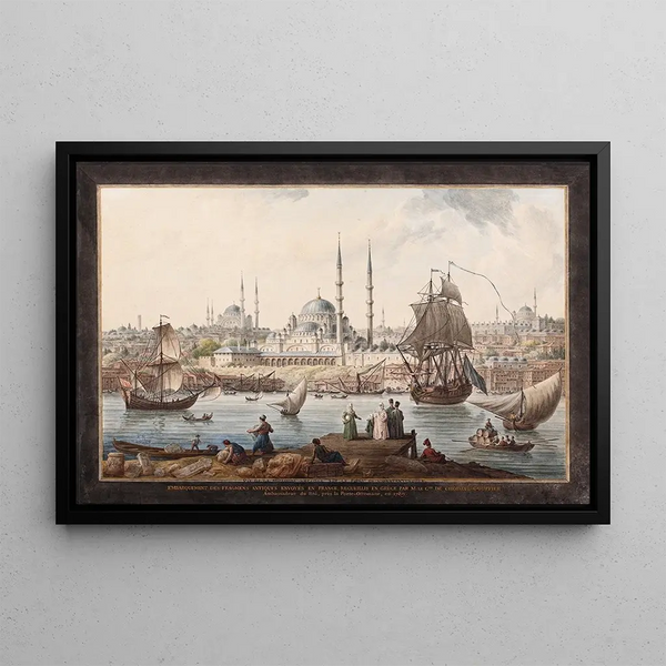 JeanBaptiste Hilaire - Yeni Camii and The Port of stanbul.webp
