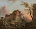 Pastori vicino a rovine antiche in un paesaggio - Jean-Baptiste Lallemand — vista dell’opera