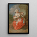 Giovane ragazza che caccia le pulci - Jean-Baptiste Lebel — quadro incorniciato alla parete