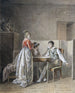 Conversazione in un interno - Jean-Baptiste Mallet — vista dell’opera