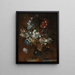 Nature morte con fiori in un vaso - Jean-Baptiste Monnoyer — quadro incorniciato alla parete