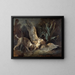 Epagneul che cattura un airone - Jean-Baptiste Oudry — quadro incorniciato alla parete