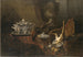 Natura morta con selvaggina morta e zuppiera in argento su un tappeto turco - Jean-Baptiste Oudry — vista dell’opera