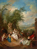Una festa campestre durante la vendemmia - Jean-Baptiste Pater — vista dell’opera
