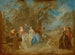 Una compagnia elegante in un parco - Jean-Baptiste Pater — vista dell’opera