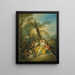 La conversazione interessante - Jean-Baptiste Pater — quadro incorniciato alla parete