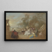 sulla terrazza - Jean-Baptiste Pater — quadro incorniciato alla parete