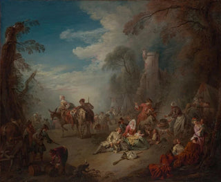 Truppe a riposo - Jean-Baptiste Pater — vista dell’opera