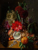 Natura morta con fiori e frutti su un davanzale - Jean-Baptiste Robie — vista dell’opera