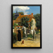 Une halte au village - Jean-Baptiste Édouard Detaille — quadro incorniciato alla parete
