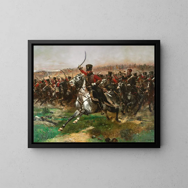 Viva l'Imperatore - Jean-Baptiste Édouard Detaille — quadro incorniciato alla parete
