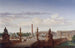 La place de la Concorde vue de la terrasse du bord de l'eau, le roi Louis-Philippe traverse la place en voiture - Jean-Charles Geslin — vista dell’opera