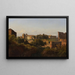 Vista del Colosseo e dell'Arco di Costantino dal Palatino - Jean-Charles Joseph Rémond — quadro incorniciato alla parete