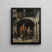 Vecchio cieco condotto dalla figlia - Jean-Claude Bonnefond — quadro incorniciato alla parete
