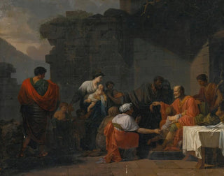 Belisaire riceve l'ospitalità di un contadino - Jean-François-Pierre Peyron — vista dell’opera