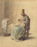 Paysanne veillant son enfant - Jean-François Millet — vista dell’opera