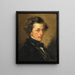 Ritratto di uomo anonimo - Jean-François Millet — quadro incorniciato alla parete