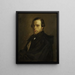 Ritratto di Signor Le Courtois, cognato dell'artista - Jean-François Millet — quadro incorniciato alla parete