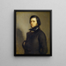 Ritratto di un uomo - Jean-François Millet — quadro incorniciato alla parete