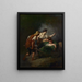 Ritorno dei campi - Jean-François Millet — quadro incorniciato alla parete