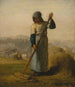 Donna con un rastrello - Jean-François Millet — vista dell’opera