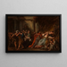 Crésus consumato dalla veste avvelenata - Jean-François de Troy — quadro incorniciato alla parete