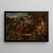 Il combattimento dei soldati nati dai denti del serpente - Jean-François de Troy — quadro incorniciato alla parete