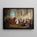 Il coronamento di Ester - Jean-François de Troy — quadro incorniciato alla parete