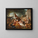 Scène orientale ou il banchetto di Ester - Jean-François de Troy — quadro incorniciato alla parete