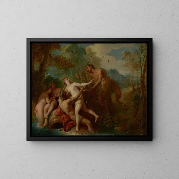 Pan e Syrinx - Jean-François de Troy — quadro incorniciato alla parete