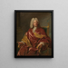 Ritratto di un uomo - Jean-François de Troy — quadro incorniciato alla parete