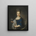 Ritratto della principessa Luisa Maria Theresa Stuart 1692-1712 - Jean-François de Troy — quadro incorniciato alla parete