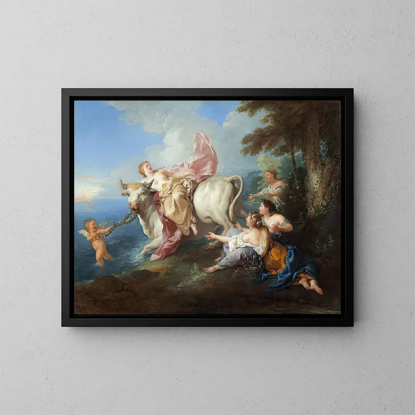 L'Enlèvement d'Europe - Jean-François de Troy — quadro incorniciato alla parete
