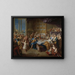 Il banchetto di Didone ed Enea, un ritratto allegorico della famiglia del duca e della duchessa di Maine - Jean-François de Troy — quadro incorniciato alla parete
