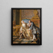 La Jarretière - Jean-François de Troy — quadro incorniciato alla parete